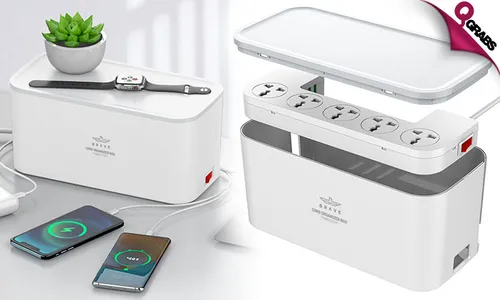 BRAVE 2m Power Strip & Cord Organizer!